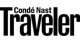 Condé Nast Traveler magazine logo in black and white